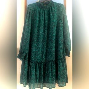 JCrew Dress with Ruffle